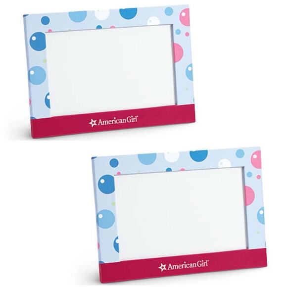 Lot Of 2 American Girl Bubbles Picture Frame 4 x 6 Party Favor Photo Frame Spa - Picture 1 of 6